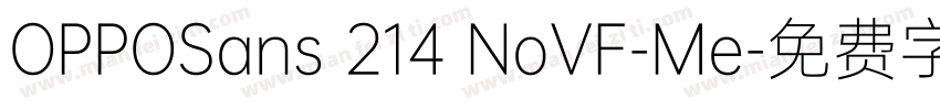 OPPOSans 214 NoVF-Me字体转换